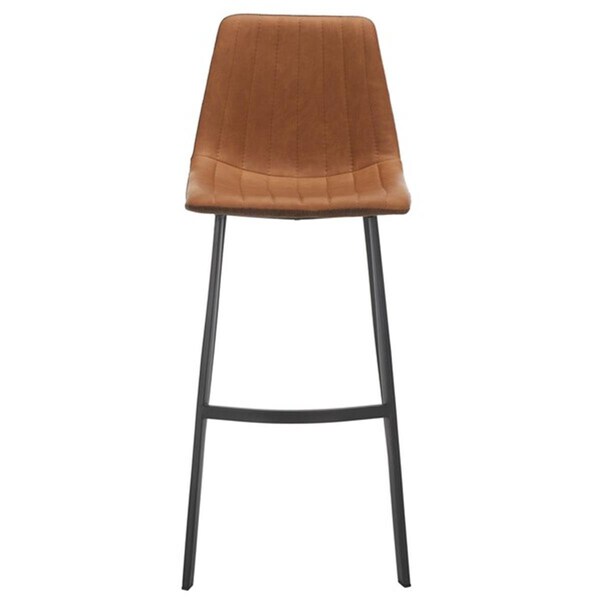 Safavieh Rhyatte Bar Stool Cognac & Black BST3018A - main